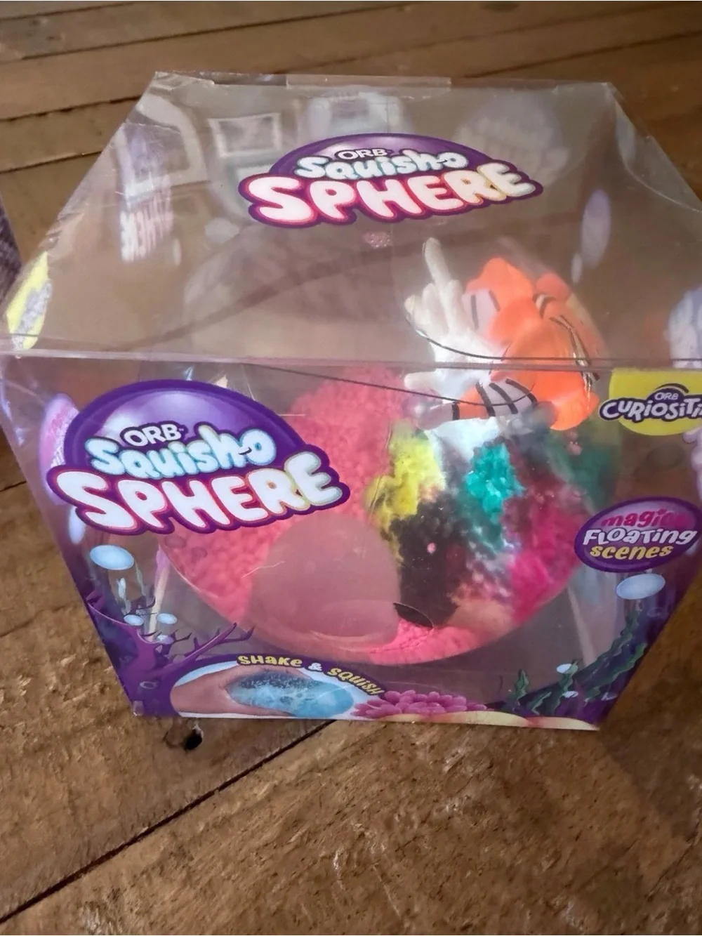 2 ORB Squish Sphere Shake & Squish Magic Floating Nemo Fish Squishy Bundle
